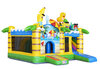 Summer party Springkussen met glijbaan en obstakels