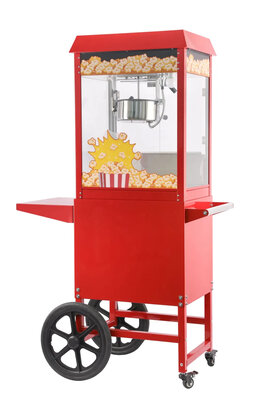 Popcornmachine met kar inclusief popcorn