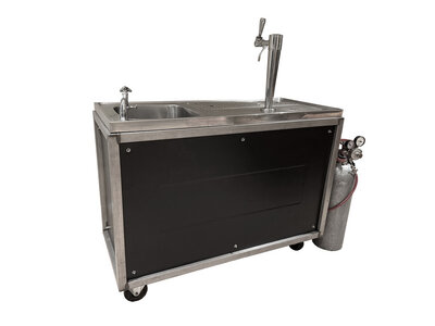 Biertap met spoelbak 120 CM