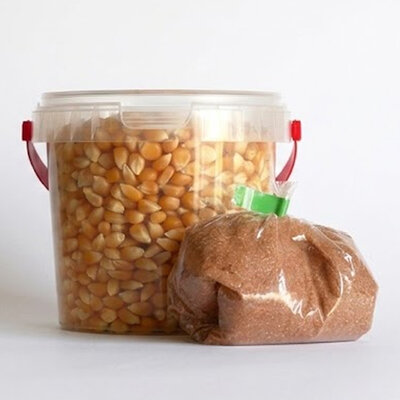 25 extra porties popcorn - Zoet