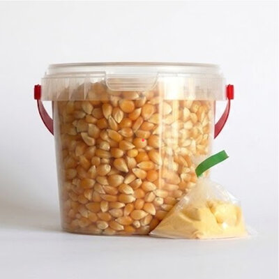 25 extra porties popcorn - Zout
