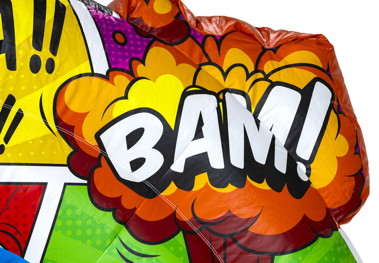 Springkussen met glijbaan - Comic Thema