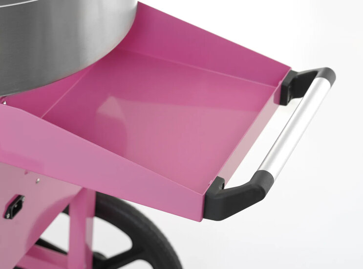 Suikerspinmachine met kar inclusief suiker en stokjes