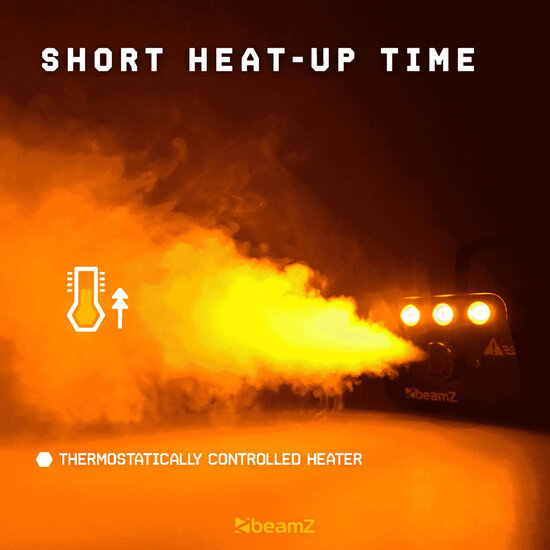 Rookmachine met vlameffect - inclusief 1L vloeistof