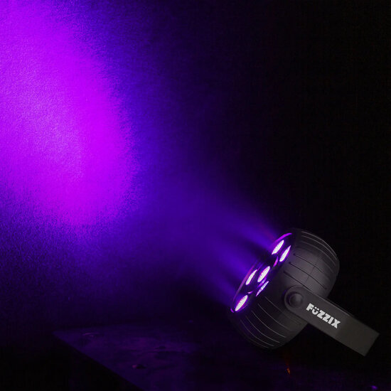 Set van 2 gekleurde draadloze LED PAR spots 