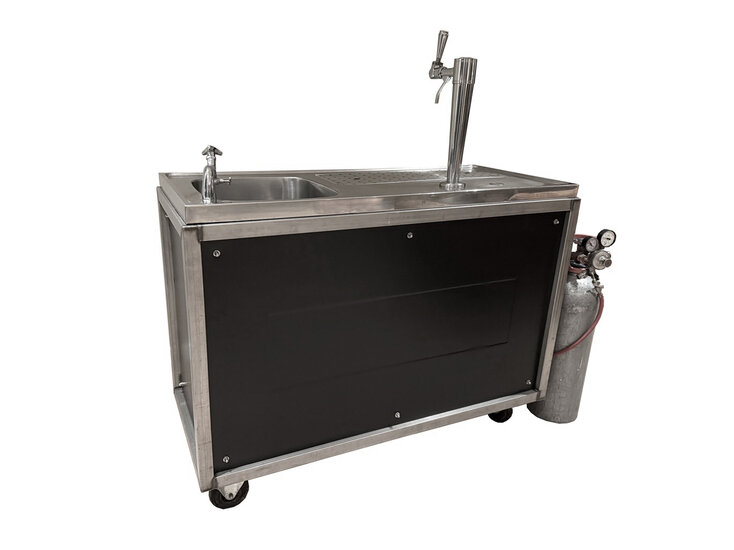 Biertap met spoelbak 120 CM