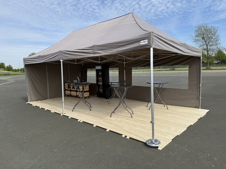 Partytent 4 X 6 M - Zandkleurig