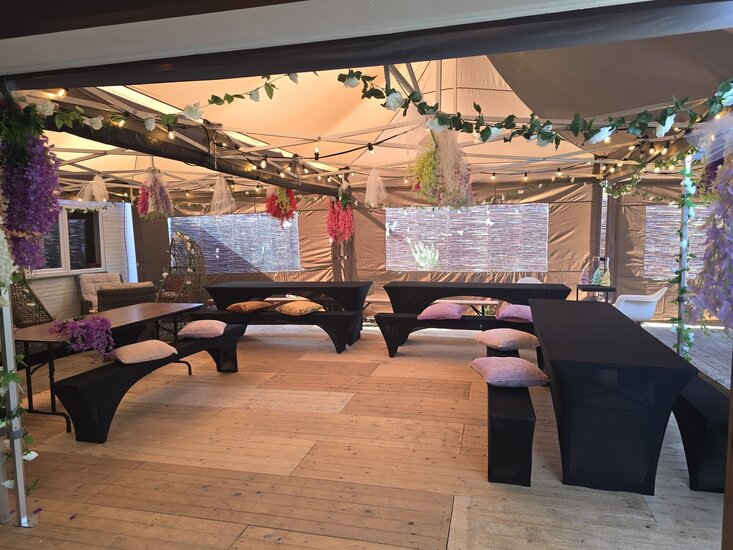 Partytent 8 X 12 M - Zandkleurig