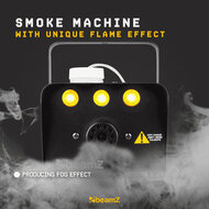 Rookmachine met vlameffect - inclusief 1L vloeistof