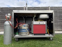 Biertap met spoelbak 120 CM