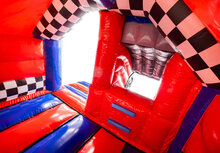 Springkussen met glijbaan - Monstertruck