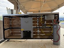 Industri&euml;le biertap met spoelbak 200 CM