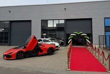Rood velours afzetkoord